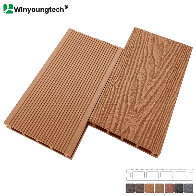 3D Deep Wood Grain WPC Decking