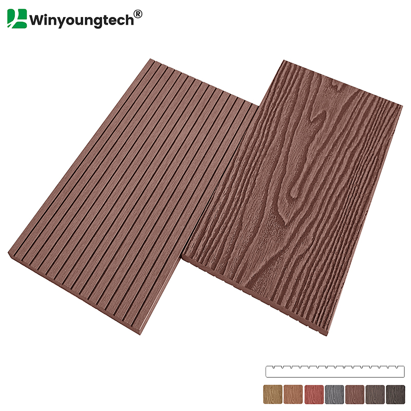 3D Deep Wood Grain Wood Copposite WPC Fence