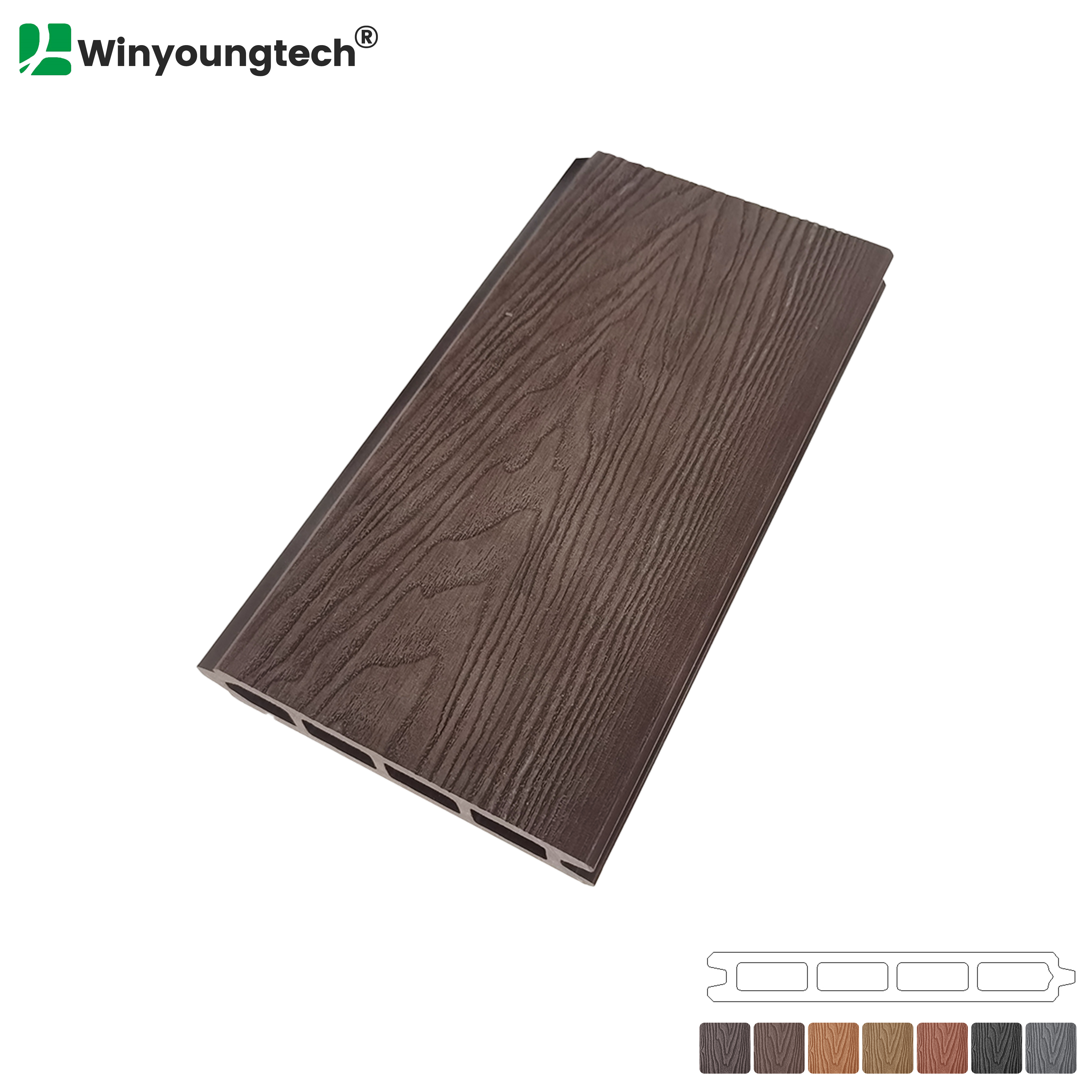 3D Deep Wood Grain Wood Composite Fence