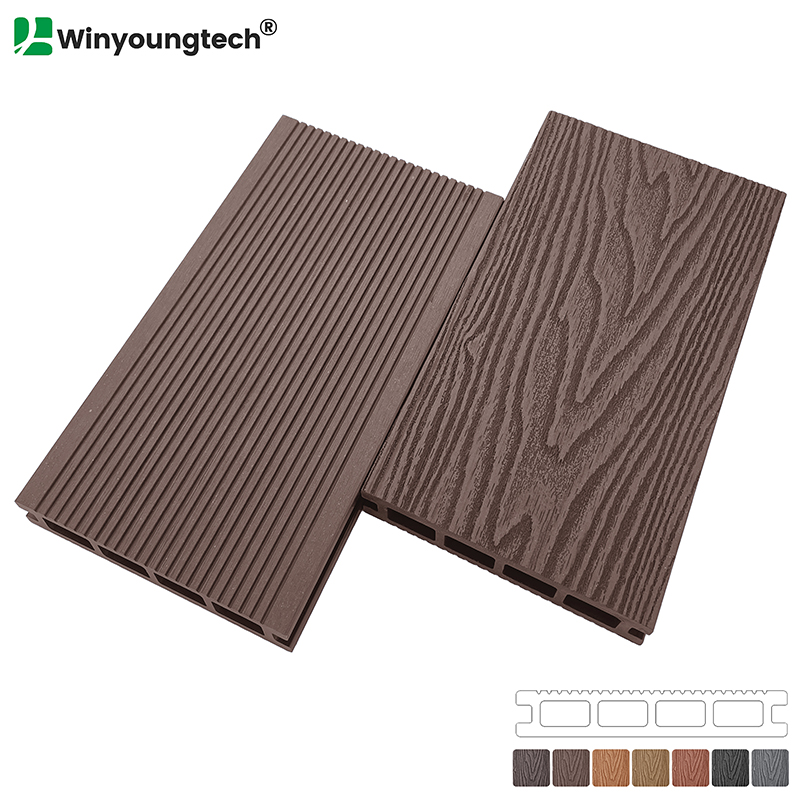 3D Deep Wood Grain WPC Decking