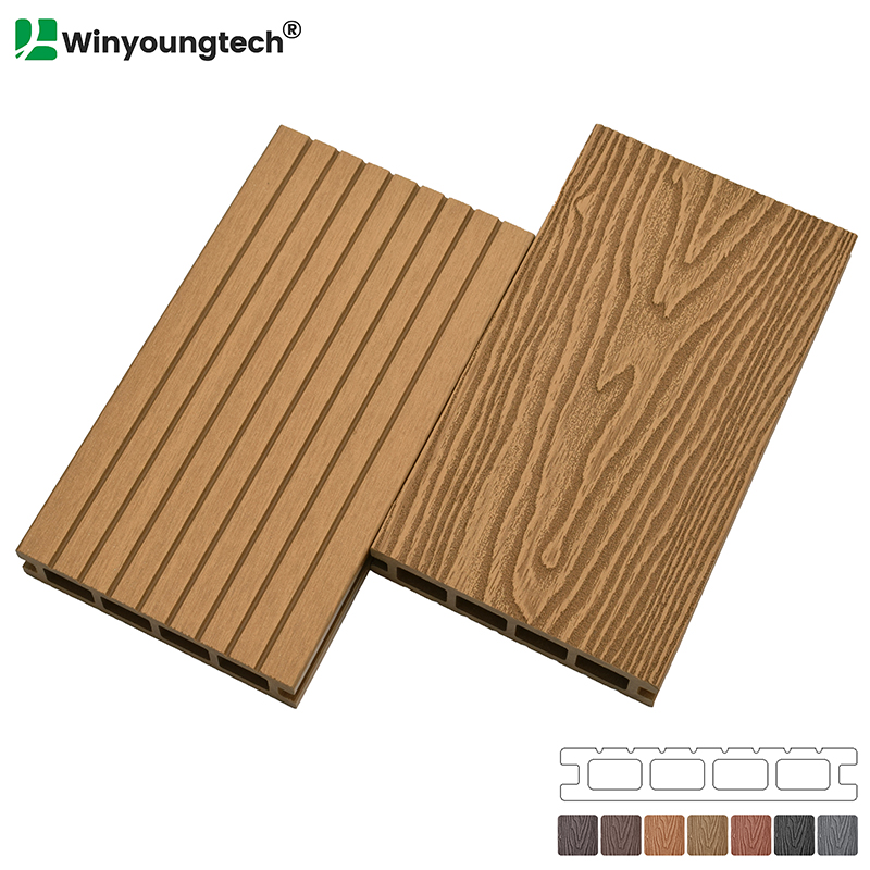 3D Deep Wood Grain WPC Decking