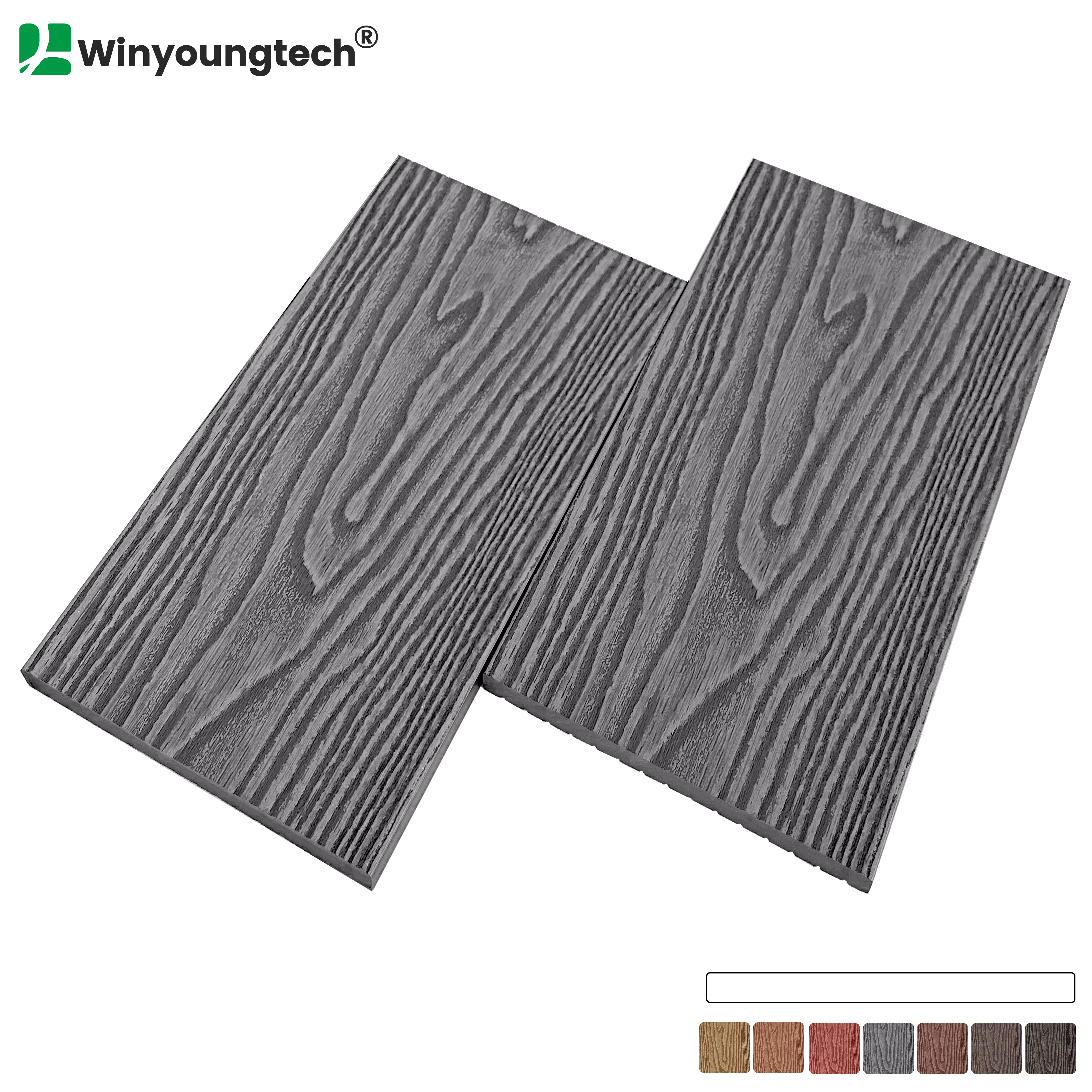 3D Deep Wood Grain Wood Composite WPC Fence
