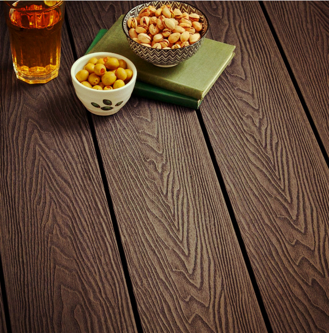 3D Wood Grain Composite Decking