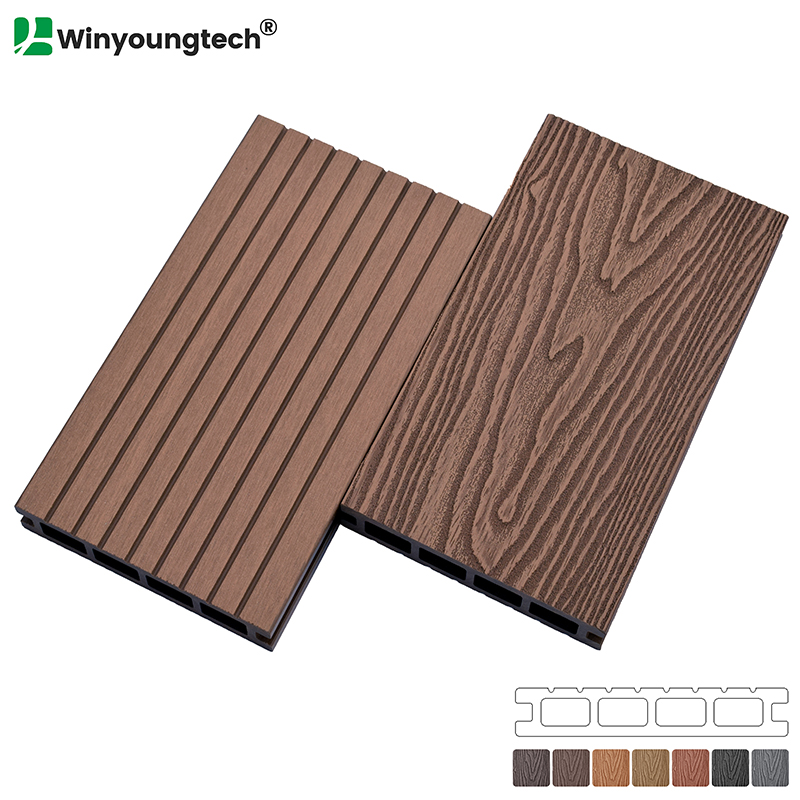 3D Deep Wood Grain WPC Decking