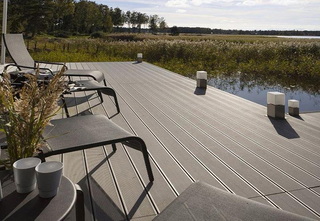 wpc decking fence
