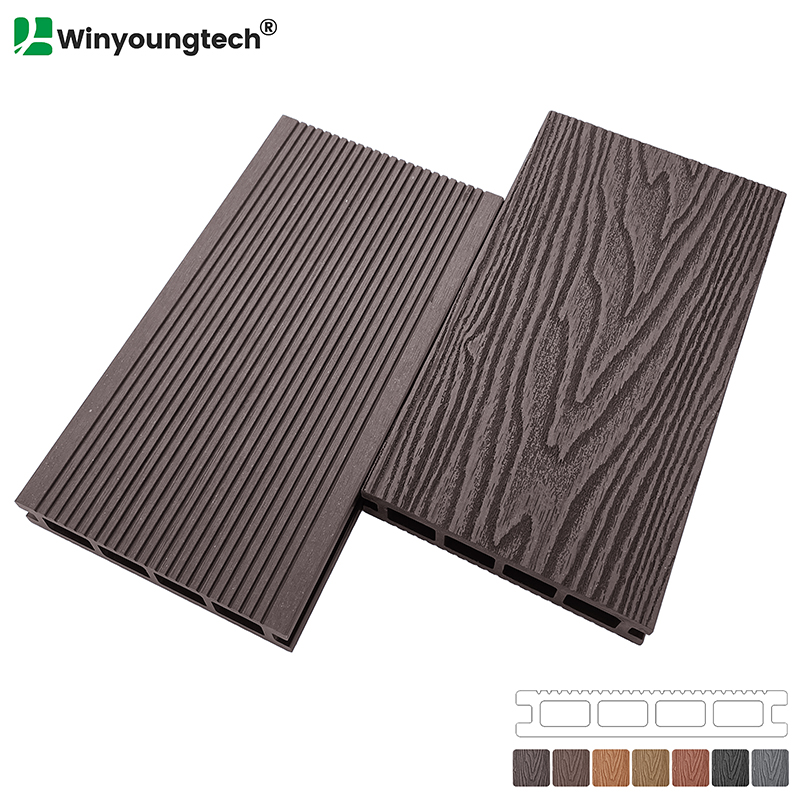 3D Deep Wood Grain WPC Decking