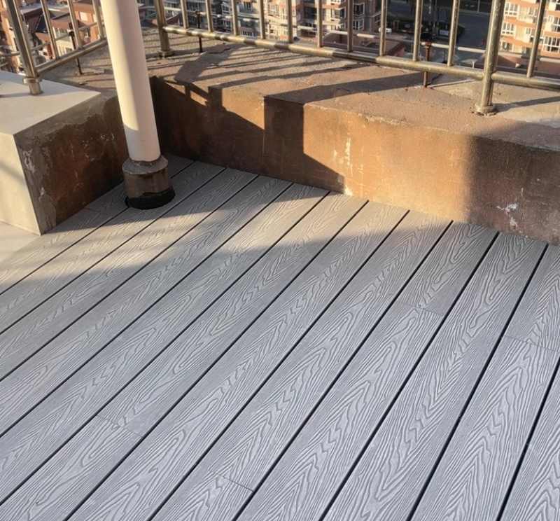 3D Wood Grain Composite Garden Decking