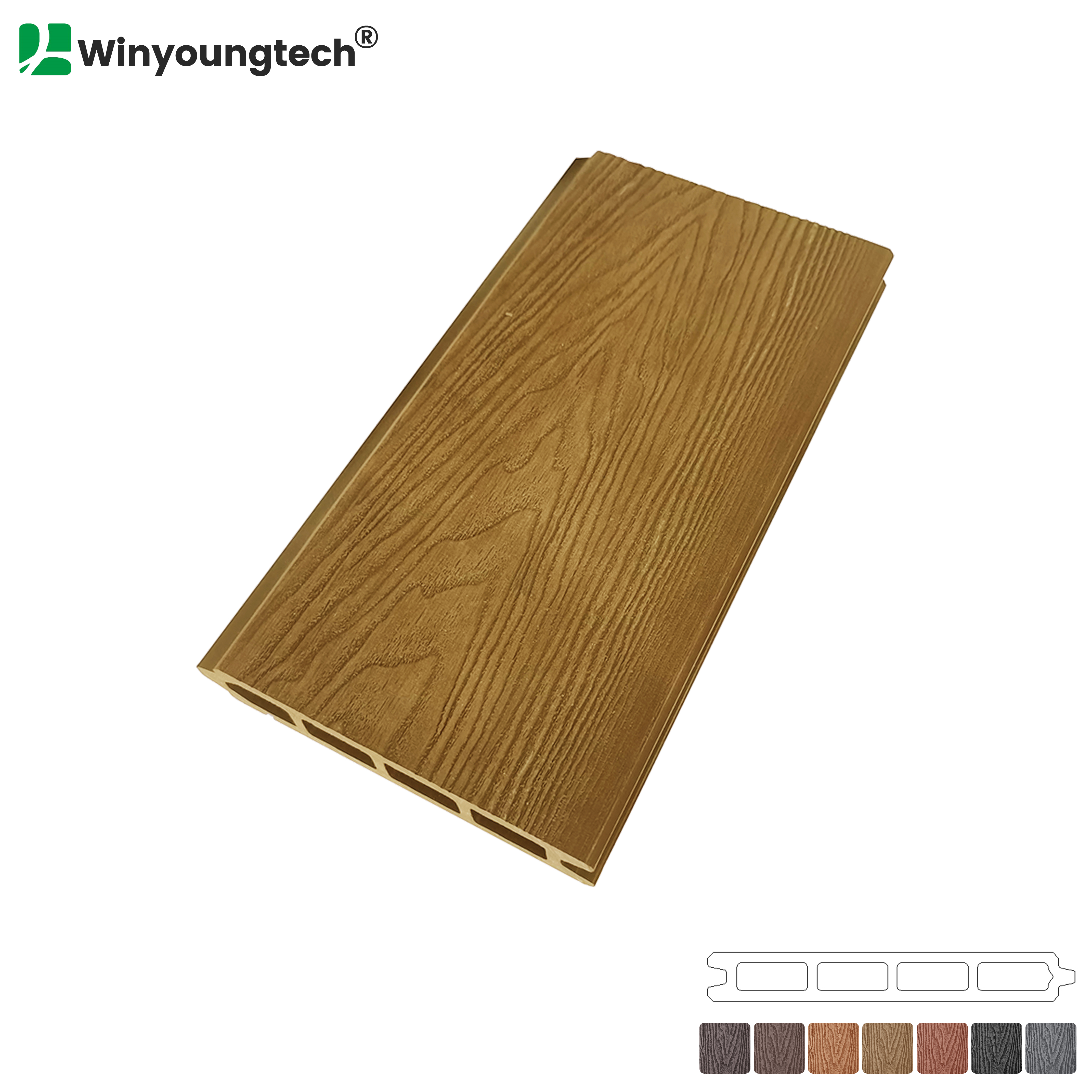 3D Deep Wood Grain Wood Composite Fence