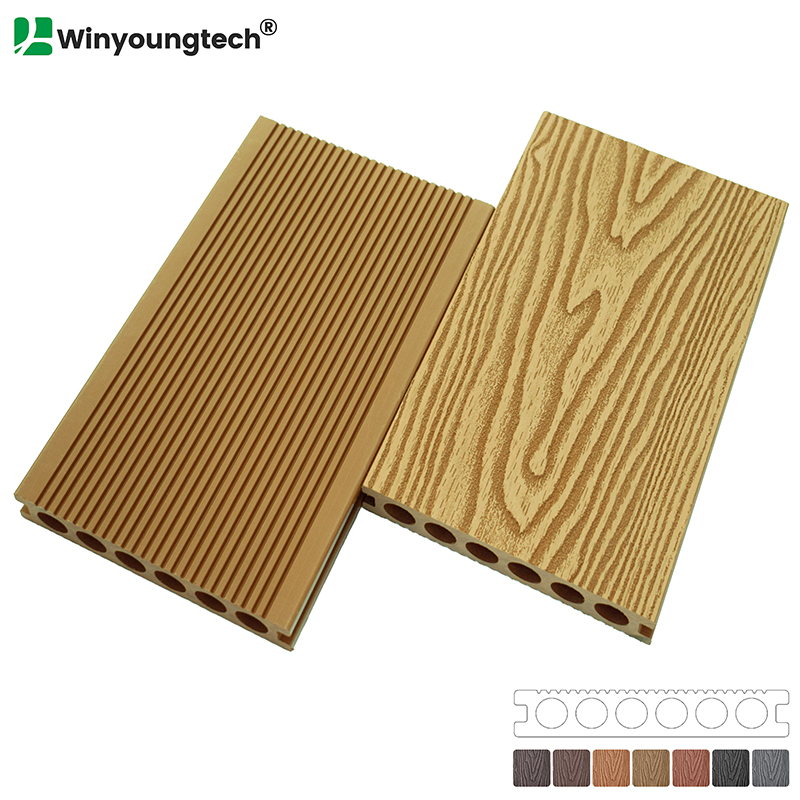 3D Deep Embossed WPC Decking