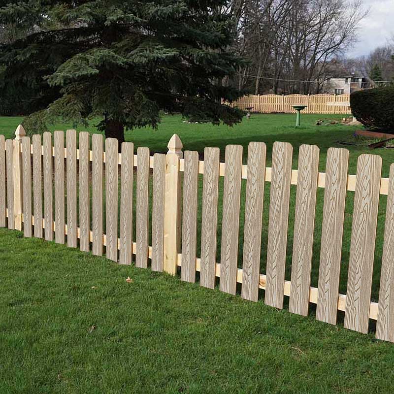 3D Deep Wood Grain Wood Copposite WPC Fence