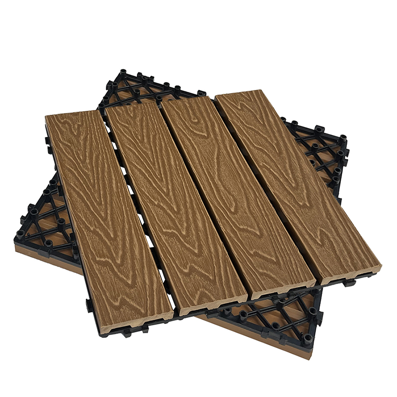 300*300mm 3D Wood Grain WPC Decking