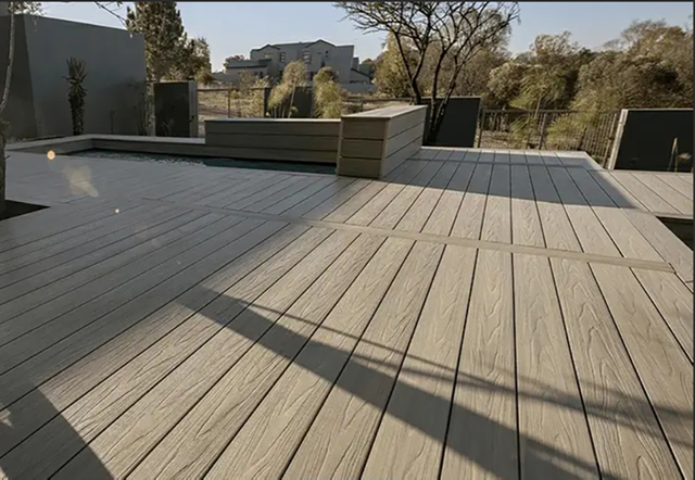 black wpc decking