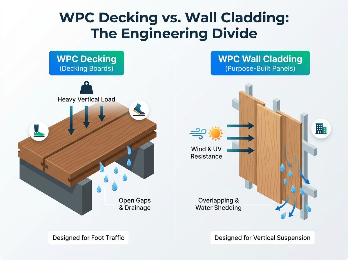 WPC Wall Cladding Installation Example